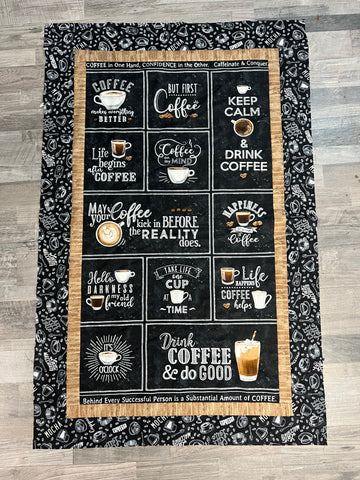 Coffee Wallhanging or Small Lap Quilt Kit - The Quilting Gnome