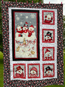 Snow Crew Lap Quilt Kit